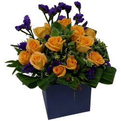 One Dozen Roses Box Arrangement