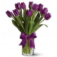 Valentine Passionate Purple Tulips